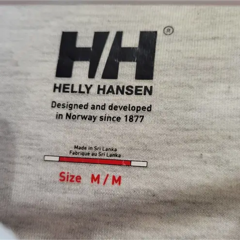 Helly Hansen Gray Striped Collared Full Zip Long Sleeve Thick Jacket Size Medium