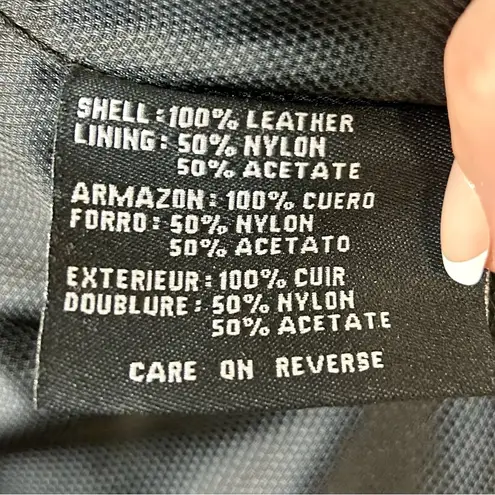 Siena Studio Black Leather Jacket Size Small