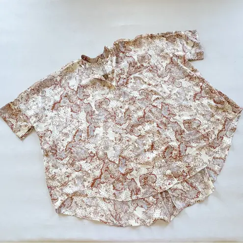 Free People Intimately Dreamy Days/Goddess Satin Sleep Pajama Set size M Brown Size M