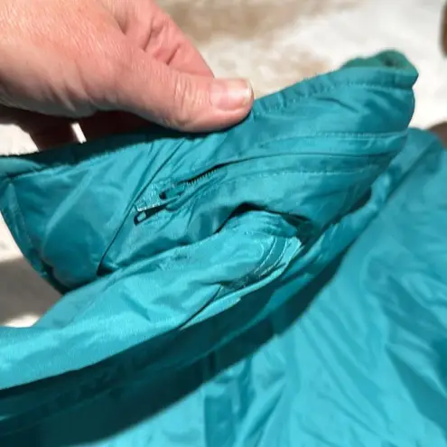 Woolrich Vintage 80s turquoise hooded Teton windbreaker