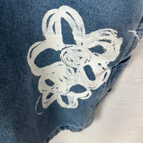 The Ragged Priest Flower Print Shortalls Sz.28 NWT