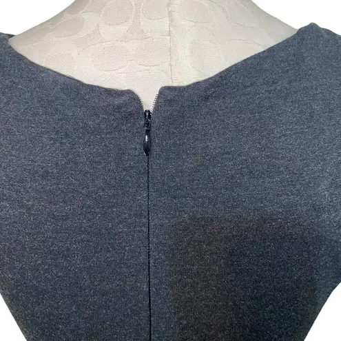 MM.LaFleur Lydia Textured Ponte Knit Twisted Boat Neck Sheath Dress Size 8