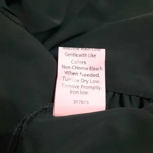 Miss Sparkling Long Sleeves Green Dress Size Small