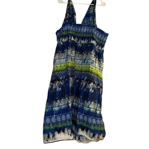 Avenue Women's Plus Size 2X Boho Maxi Dress Multicolor Sleeveless Long