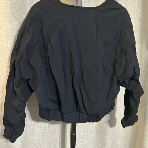 Reebok  Womens Bomber light black jacket - size medium