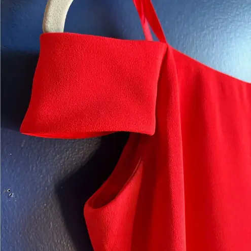 Eliza J Red Off-Shoulder Sheath Cocktail Dress size 6