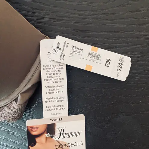 Feline Gorgeous Cushion Comfort T-Shirt Bra w/ Multi-Way Straps