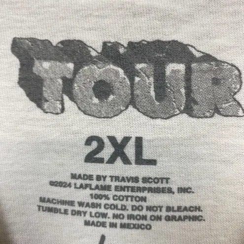Travis Scott Live at Met Life Stadium Hip-Hop Tee 2XL