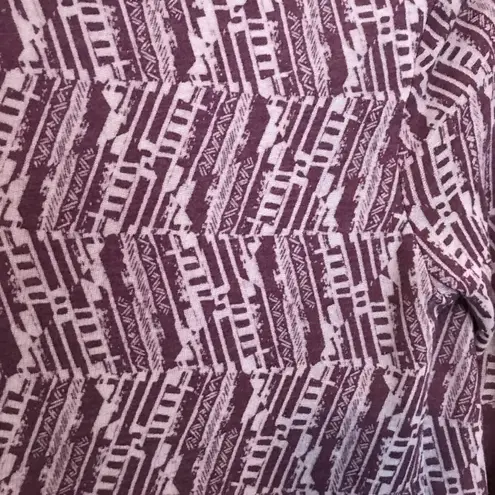 prAna Graceful Wrap Organic lightweight Tribal purple burnout Hoodie jacket Top