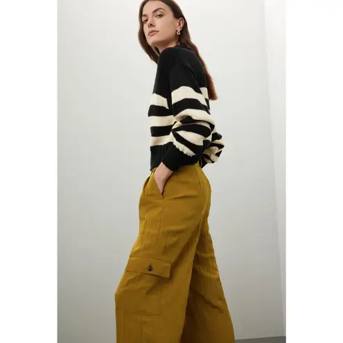 Madewell  Women's Green Loose Fitting Drapey Wide-Leg Cargo Pants Size 4