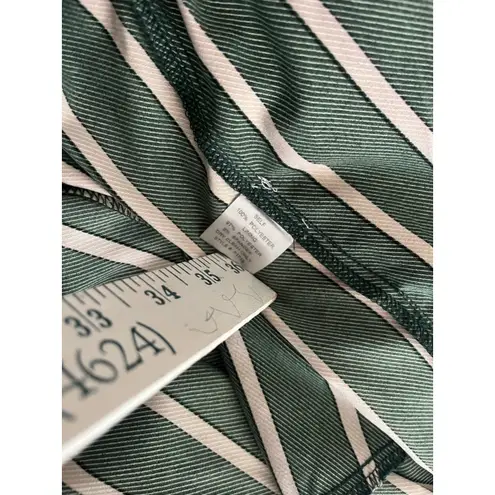 Anna Grace Striped Wide Leg Palazzo Pants, Green & Cream Vertical Stripes, Flowy