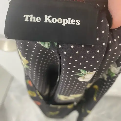 The Kooples Silk Floral Zip top