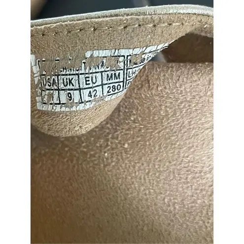 Vionic Snake Skin Leather Alanis Thong Wedge Sandals Tan Size UK 9. US 11