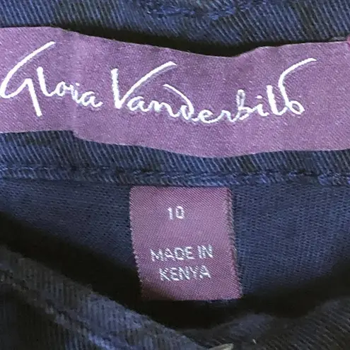 Gloria Vanderbilt Jeans Blue Pattern Amanda 10 Short