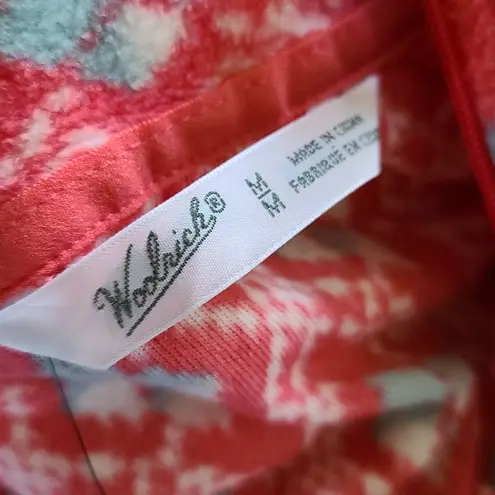 Woolrich Woorich Colwin printed half zip fleece size medium