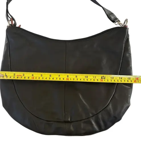 EUC Derek Alexander Leather Large Hobo Bag Black Retail $440.00