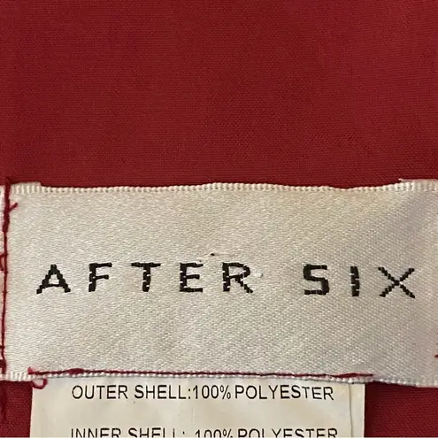 After Six red Taffeta A-line semi-formal or bridesmaid dress. Size 12. EUC