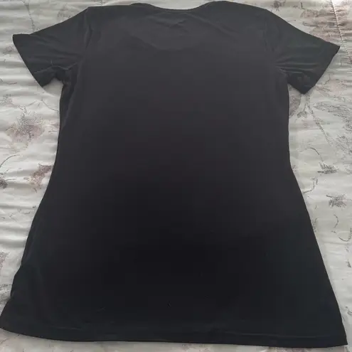 32 Degrees Heat 32 Degrees Cool Black Fitted Short Sleeve T-Shirt, size S scoop neck athletic