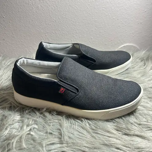 FOOTJOY Golf Shoes Women's Black Spikeless Casual Low Top Slip On Sneaker Sz 8M