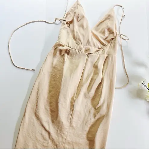 NEW Significant Other x Revolve Imelda Satin Champagne Maxi Dress Size 8