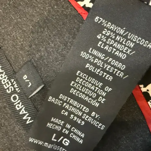 Mario Serrani large open front asymmetrical jacket blazer C1 2375