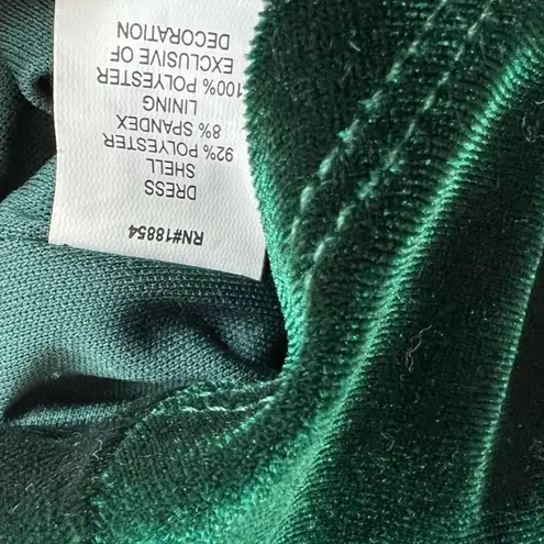 Dear Moon Mini Dress Juniors 11 Emerald Green Velvet V-Neck Birthday Cocktail