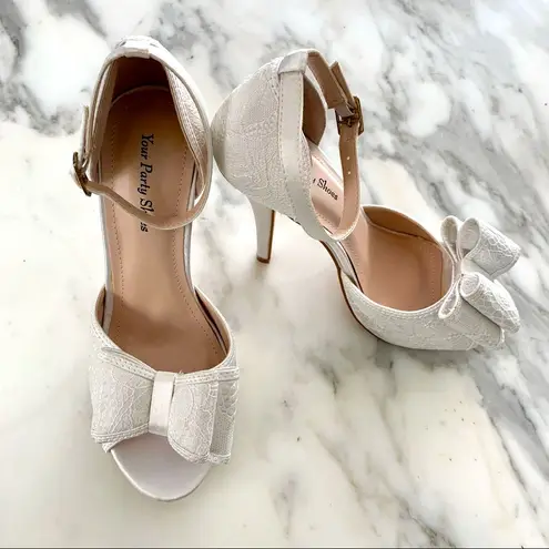 💎💕 Your Party Shoes • Harlow Wedding Heels 💕💎 White Size 5.5