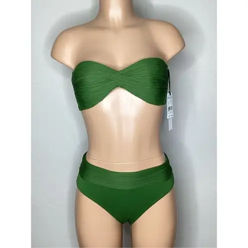 Robin Piccone New. basil green bikini. M-top/S-bottom. Retails $186 - Image 3
