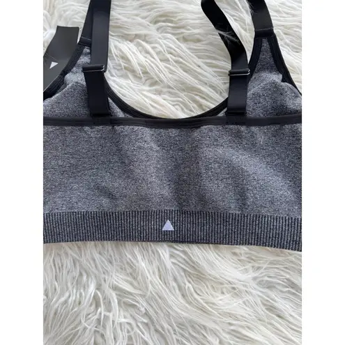 Vitality Formation Scoop Bra Midnight Heather Size Large Gray