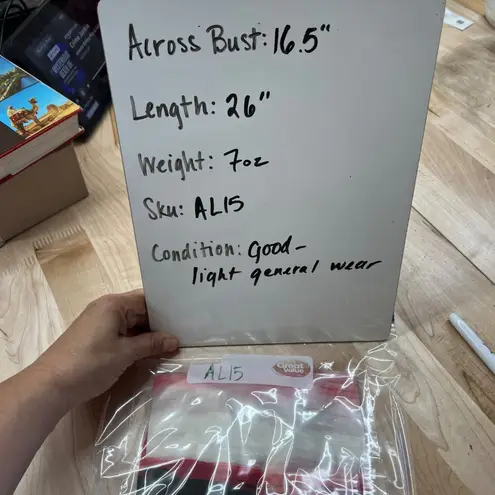 St. John Nordstrom Brush Striped Long Sleeve Top Red White Black Size Small