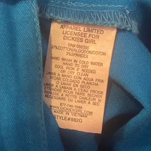 Dickies Vintage vibrant blue slacks straight leg pants juniors size 13 EUC