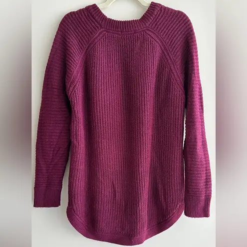 RDI Berry/Purple/Maroon Oversized Knit Cozy Sweater, Leggings Sweater, Size XL