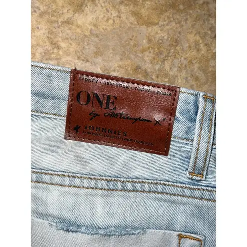 One Teaspoon One X   Johnnies Low Waist Slim Fit Wide Leg Flare Jeans Size 23