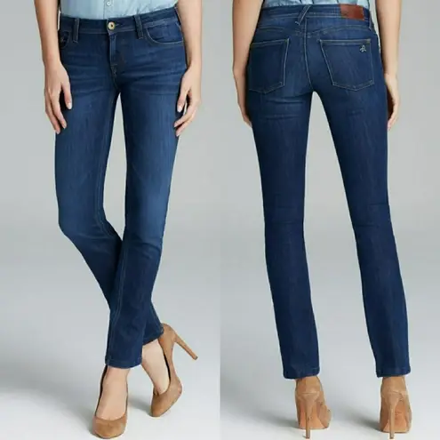 DL1961 Nicky Dark Wash Mid Rise Cigarette Straight Leg Jeans Size 27