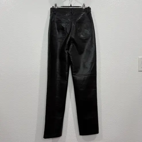 Wilfred The Melina Pant Faux Leather Straight Leg Pants 4 in Black