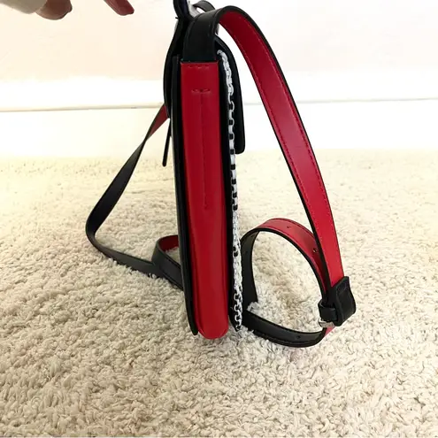 Fiorelli Black and Red Plaid Crossbody Bag