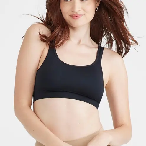 New! Yummie Black Seamless Scoop Neck Bra with Removable Pads 1X/2X