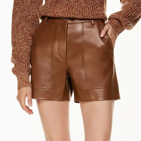 Wilfred Nocturne Vegan Leather Short Cognac Tan Size 2