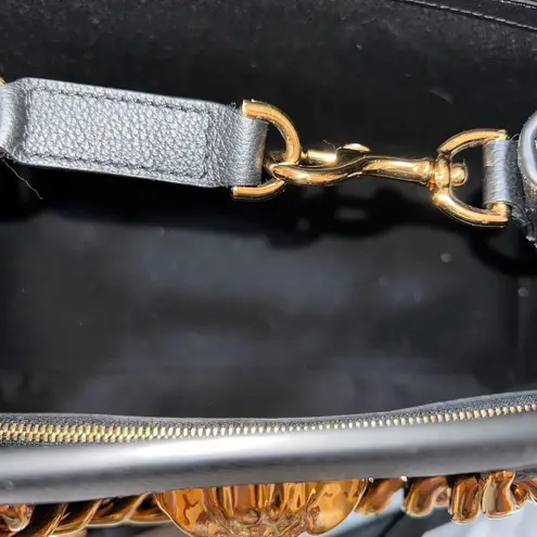 Versace  La Medusa Medium Bag Black+Gold