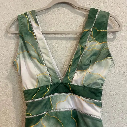 Averie Jade Deep Plunge One Piece Swimsuit