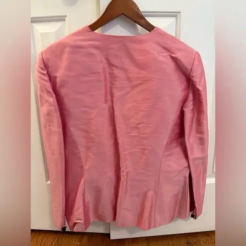 Oscar de la Renta Pink Jacket Size 14