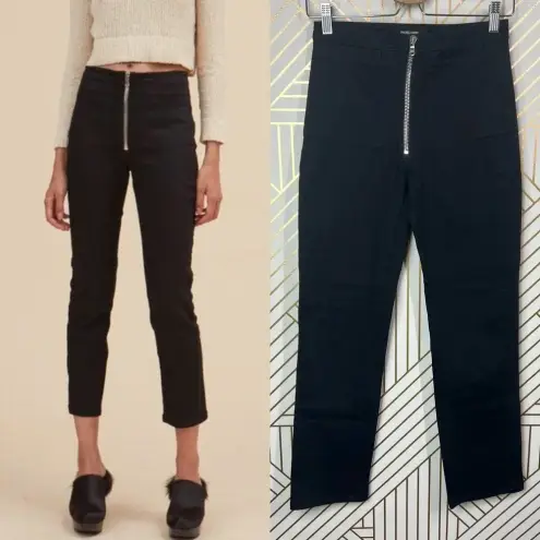 Rachel Comey  Zip Front Concur Denim Pant in Very Black Size US 2‎
