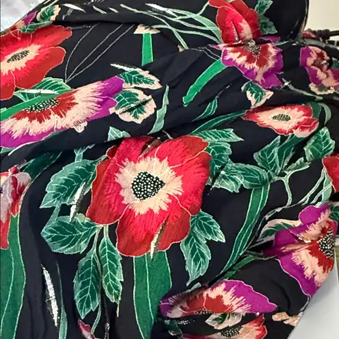 MISA Los Angeles Open Back Floral Maxi Dress NWT SMALL