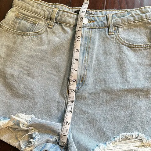 Missguided Hi Rise Denim Jean Shorts 8