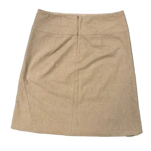 Banana Republic  | Holiday Tan Wool Skirt Lined Size 4 Christmas Event Modest