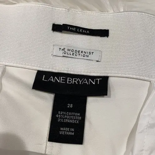 Lane Bryant  The Modernist White Lena Suit Shorts