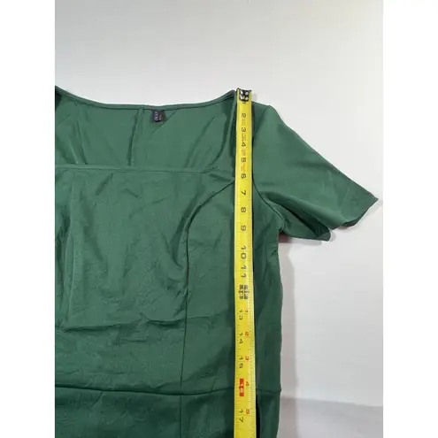 Emerald Green Asymmetrical Ruffle Dress Size XL