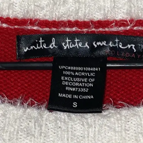 United States Sweaters Holiday women’s smallRed and White Knit Santa Sweater