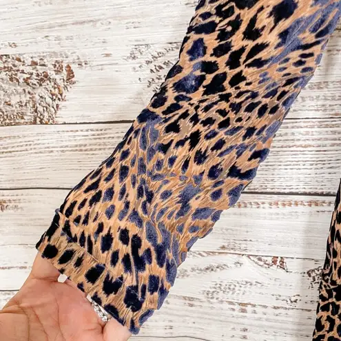 Roseanna NEW Cheetah Print Crushed Velvet Midi Dress, NWT, Size Small, MSRP $745