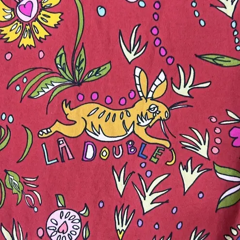 La Double J Bambi Dress in Babe Bordeaux Size Small Red